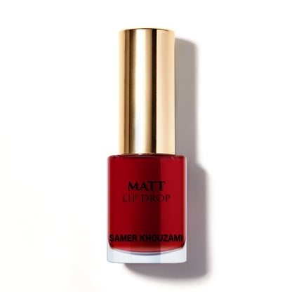 LIQUID MATT LIP DROP SK-309 RED: Transfer-proof, pigmented, velvet finish